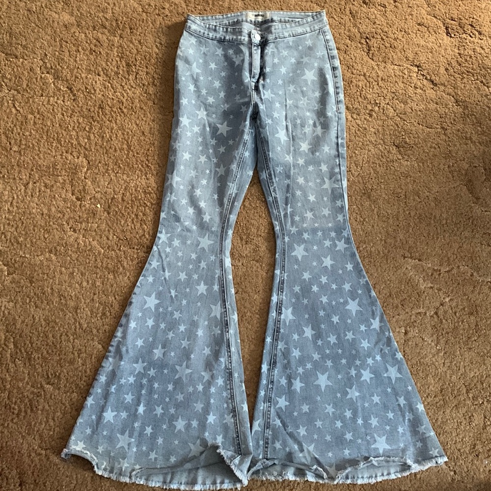 Rock and roll cowgirl star flares